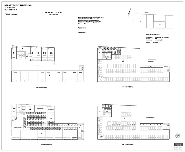 Voorbeeld van een appartementstekening
